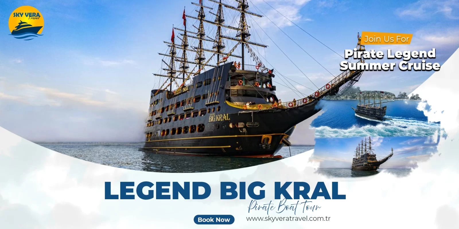 Alanya Legend Big Kral Pirate Boat Tour